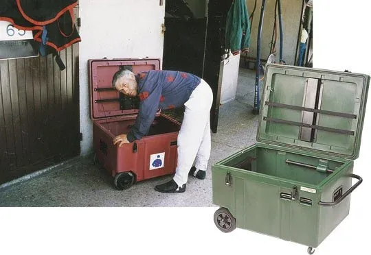 Malle Roulante pour Trotteurs La Ge - Vert Acheter En Ligne