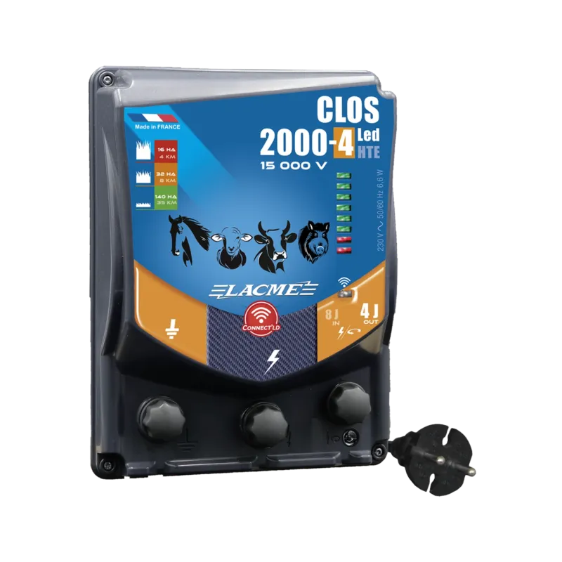 Livraison Express Electrificateur Lacm Clos 2000-4 Lacm Connect'LD