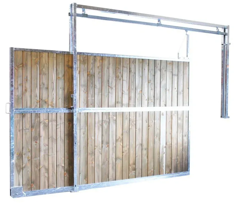 Remise Sparation de box coulissante plein bois 3,5 m La Ge