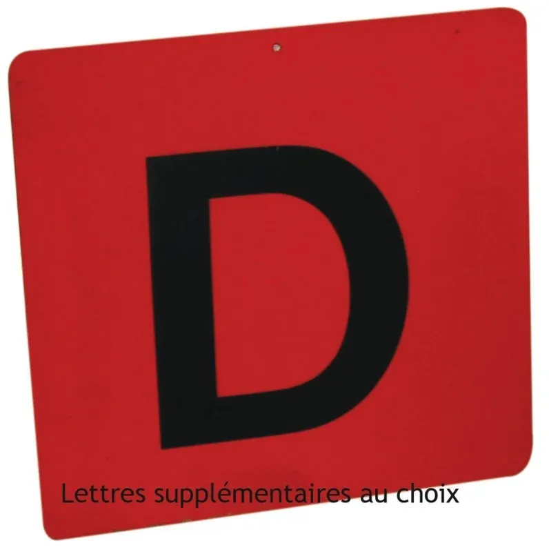 Marque Lettre de maniabilit La Ge - Rouge