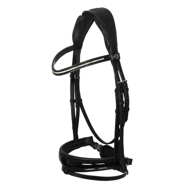 Nouvel Arrivage Bridon cuir de veau full size noir ACAVALLO