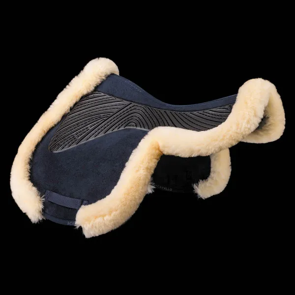 Seulement Aujourdhui TAPIS ACAVALLO JUMPING MODLE NUMNAH DOUBLE FACE BORDURE MOUTON - Unique