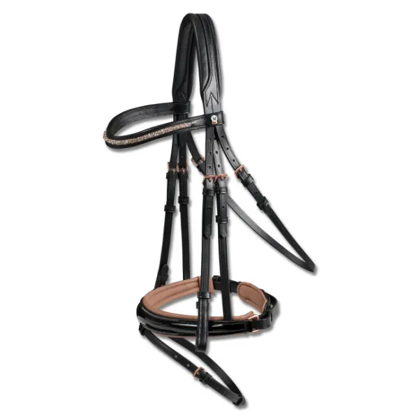 Bridon X LINE laque Rosewood Wadhausen - COB (pur sang ) Livraison Gratuite