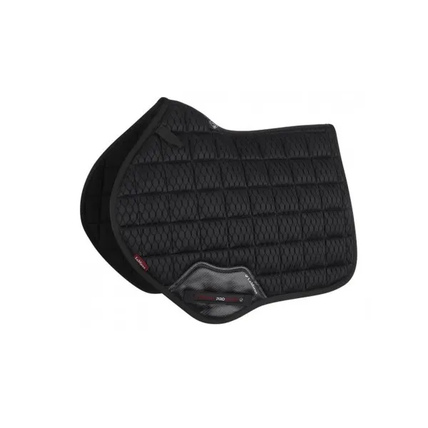 Prix Bas Tapis de selle LeMieux Carbon Mesh Air Close Contact Square noir
