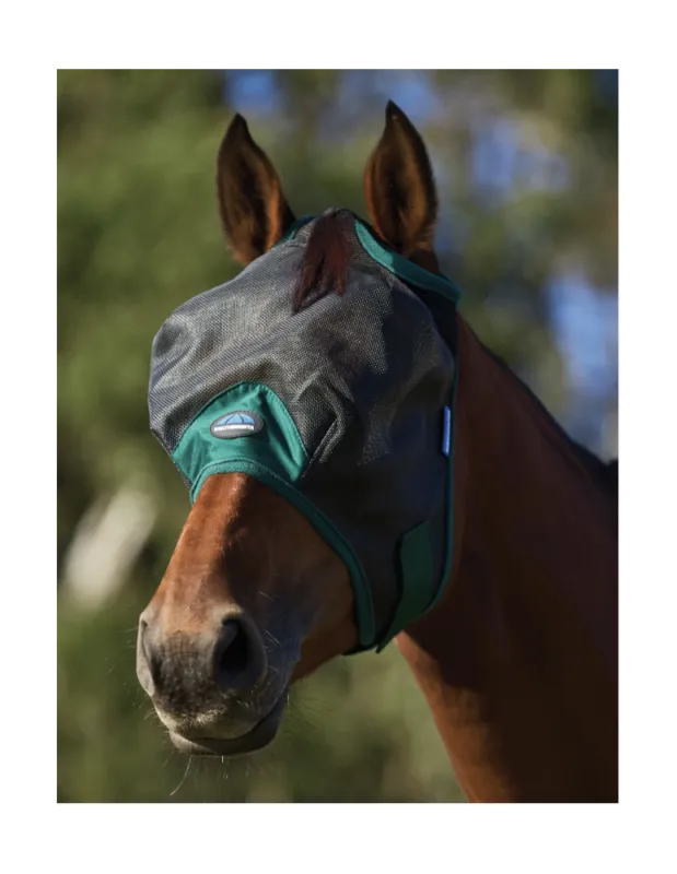 Masque anti mouches WEATHERBEETA "DURABLE" sans oreille - Poney Nouvelle Collection
