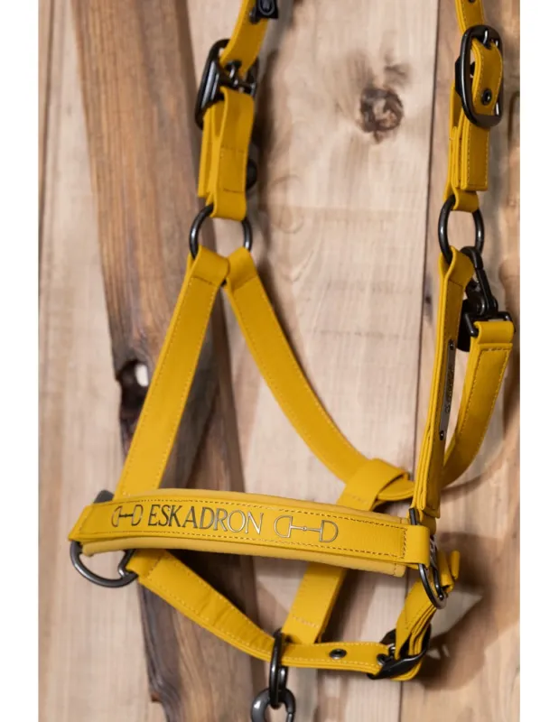 Affaire Saisir Licol ESKADRON "Platinum 25" - Jaune - Cheval/Full