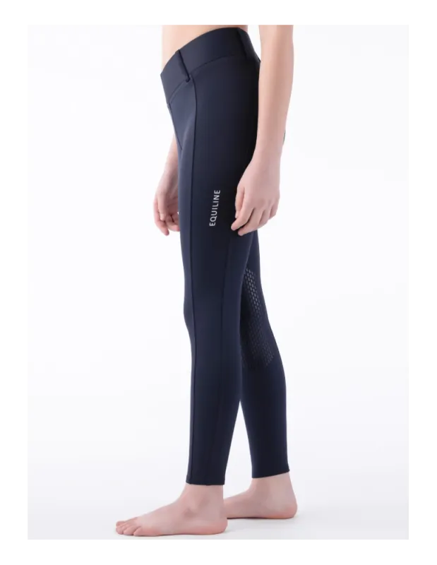 Legging enfant EQUILINE "Cerk" - Bleu marine - 12/13 ans Usine Directe