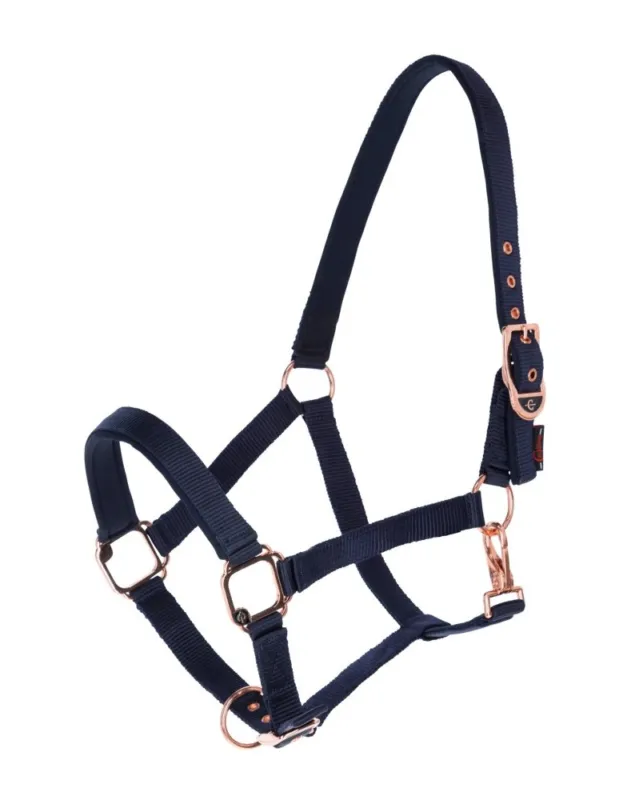 Solde Licol COVALLIERO "Classy" - Bleu marine - Pur-sang/Cob