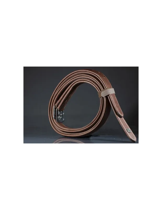 Etrivires en cuir Aniline LJ Cuirs - Havane - 135 Satisfait Ou Rembours